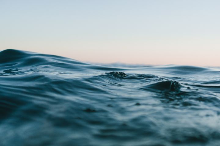 surface level view of ocean in punta cana